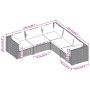 5-piece garden furniture set and gray synthetic rattan cushions by vidaXL, Garden sets - Ref: Foro24-3101701, Price: 495,13 €...