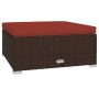 Garten Sofa Set 5 Stück und Kissen braun synthetischen Rattan von vidaXL, Gartensets - Ref: Foro24-3101611, Preis: 438,72 €, ...