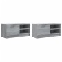 TV-Möbel 2 Stk. Sonoma graues Sperrholz 80x35x36,5 cm von vidaXL, TV-Möbel - Ref: Foro24-817120, Preis: 76,94 €, Rabatt: %