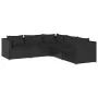 5-teiliges Gartenmöbel-Set und schwarze synthetische Rattankissen von vidaXL, Gartensets - Ref: Foro24-3101696, Preis: 489,09...