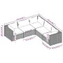 5-teiliges Gartenmöbel-Set und schwarze synthetische Rattankissen von vidaXL, Gartensets - Ref: Foro24-3101696, Preis: 489,09...
