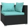 4-piece garden furniture set and black synthetic rattan cushions by vidaXL, Garden sets - Ref: Foro24-3101641, Price: 380,80 ...