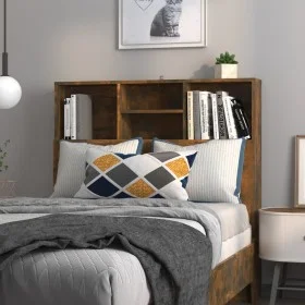 Smoked oak headboard cabinet 100x19x103.5 cm by vidaXL, Headboards and footboards - Ref: Foro24-817243, Price: 44,55 €, Disco...