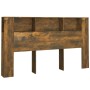 Mueble cabecero roble ahumado 180x18,5x104,5 cm de vidaXL, Cabeceros y pies de cama - Ref: Foro24-817276, Precio: 74,17 €, De...
