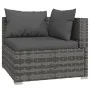5-piece garden furniture set and gray synthetic rattan cushions by vidaXL, Garden sets - Ref: Foro24-3101661, Price: 474,79 €...
