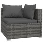5-teiliges Gartenmöbel-Set und graue synthetische Rattankissen von vidaXL, Gartensets - Ref: Foro24-3101661, Preis: 492,94 €,...