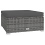 5-teiliges Gartenmöbel-Set und graue synthetische Rattankissen von vidaXL, Gartensets - Ref: Foro24-3101661, Preis: 492,94 €,...