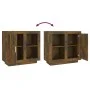 Smoked oak sideboard 80x40x75 cm by vidaXL, Sideboards - Ref: Foro24-817237, Price: 65,35 €, Discount: %