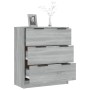 Aparador de madera contrachapada gris Sonoma 60x30x70 cm | Foro24.es | Tu tienda online para hogar, jardín y más Foro24.es