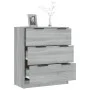 Sonoma grau Sperrholz Anrichte 60x30x70 cm von vidaXL, Sideboards - Ref: Foro24-816986, Preis: 94,07 €, Rabatt: %