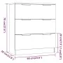 Sonoma grau Sperrholz Anrichte 60x30x70 cm von vidaXL, Sideboards - Ref: Foro24-816986, Preis: 94,07 €, Rabatt: %