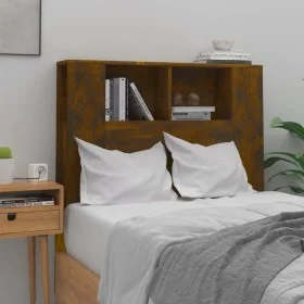 Smoked oak headboard furniture 100x18.5x104.5 cm by vidaXL, Headboards and footboards - Ref: Foro24-817264, Price: 40,39 €, D...