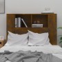 Smoked oak headboard furniture 100x18.5x104.5 cm by vidaXL, Headboards and footboards - Ref: Foro24-817264, Price: 49,53 €, D...
