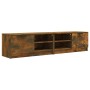 Muebles para TV 2 uds contrachapado roble ahumado 80x35x36,5 cm de vidaXL, Muebles TV - Ref: Foro24-817118, Precio: 83,09 €, ...
