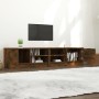 TV-Möbel 2 Stück geräuchertes Eichensperrholz 80x35x36,5 cm von vidaXL, TV-Möbel - Ref: Foro24-817118, Preis: 78,92 €, Rabatt: %