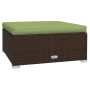 7-teiliges Gartenmöbel-Set und braune synthetische Rattankissen von vidaXL, Gartensets - Ref: Foro24-3101828, Preis: 772,77 €...