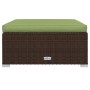 7-teiliges Gartenmöbel-Set und braune synthetische Rattankissen von vidaXL, Gartensets - Ref: Foro24-3101828, Preis: 772,77 €...