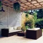 Gartenmöbel Set 6 Stück und Kissen braun synthetischen Rattan von vidaXL, Gartensets - Ref: Foro24-3101490, Preis: 488,01 €, ...