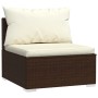 Gartenmöbel Set 6 Stück und Kissen braun synthetischen Rattan von vidaXL, Gartensets - Ref: Foro24-3101490, Preis: 516,77 €, ...