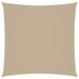 Toldo de vela cuadrado tela Oxford beige 4x4 m