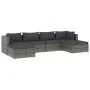6-teiliges Gartenmöbel-Set und graue synthetische Rattankissen von vidaXL, Gartensets - Ref: Foro24-3101805, Preis: 537,72 €,...