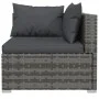 6-teiliges Gartenmöbel-Set und graue synthetische Rattankissen von vidaXL, Gartensets - Ref: Foro24-3101805, Preis: 537,72 €,...
