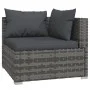6-teiliges Gartenmöbel-Set und graue synthetische Rattankissen von vidaXL, Gartensets - Ref: Foro24-3101805, Preis: 537,72 €,...