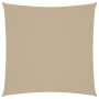 Toldo de vela cuadrado tela Oxford beige 7x7 m