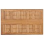 Conjunto de Comedor de Jardín 7 pcs Marrón 140 x 80 x 75 cm