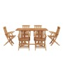 Conjunto de Comedor de Jardín 7 pcs Marrón 150 x 90 x 75 cm