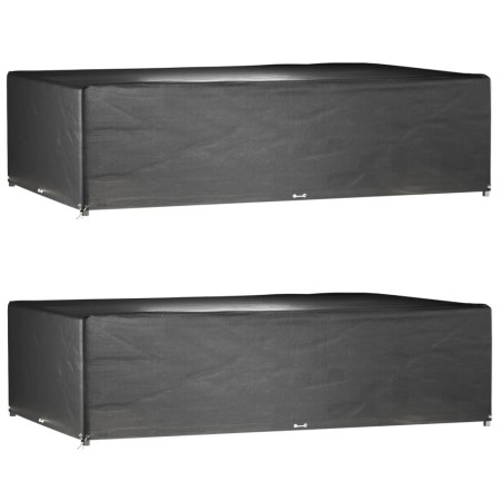 Fundas muebles jardín 2 uds 16 ojales rectangular 325x205x90 cm