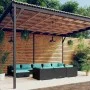Gartenmöbel-Set 10 Stück schwarze synthetische Rattankissen von vidaXL, Gartensets - Ref: Foro24-3102041, Preis: 1,00 €, Raba...