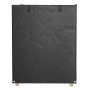 Fundas para banco balancín 2 uds 8 ojales PE 125x90x135/165cm