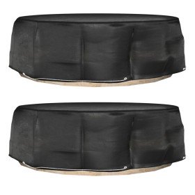 Fundas para muebles de jardín 2 uds 10 ojales redonda Ø236x67cm
