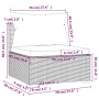 9-teiliges Gartenmöbel-Set und schwarze synthetische Rattankissen von vidaXL, Gartensets - Ref: Foro24-3102001, Preis: 919,59...