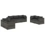 7-piece garden furniture set and gray synthetic rattan cushions by vidaXL, Garden sets - Ref: Foro24-3102269, Price: 715,76 €...