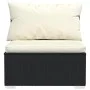 4-piece garden furniture set and black synthetic rattan cushions by vidaXL, Garden sets - Ref: Foro24-3102167, Price: 385,47 ...