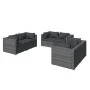 Set von Gartenmöbeln 6 Stück und Kissen synthetischen Rattan grau von vidaXL, Gartensets - Ref: Foro24-3102301, Preis: 605,36...