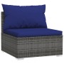 Garden furniture set 8 pieces and gray synthetic rattan cushions by vidaXL, Garden sets - Ref: Foro24-3102286, Price: 770,94 ...