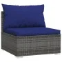 Garden furniture set 8 pieces and gray synthetic rattan cushions by vidaXL, Garden sets - Ref: Foro24-3102286, Price: 756,98 ...