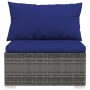 Garden furniture set 8 pieces and gray synthetic rattan cushions by vidaXL, Garden sets - Ref: Foro24-3102286, Price: 770,94 ...