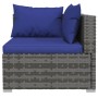 Garden furniture set 8 pieces and gray synthetic rattan cushions by vidaXL, Garden sets - Ref: Foro24-3102286, Price: 770,94 ...