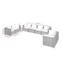 Garden furniture set 8 pieces and gray synthetic rattan cushions by vidaXL, Garden sets - Ref: Foro24-3102286, Price: 770,94 ...