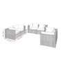 6-teiliges Gartenmöbel-Set und braune synthetische Rattankissen von vidaXL, Gartensets - Ref: Foro24-3102298, Preis: 561,77 €...