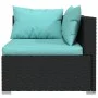 5-piece garden furniture set and black synthetic rattan cushions by vidaXL, Garden sets - Ref: Foro24-3102313, Price: 447,19 ...