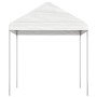 Cenador con techo polietileno blanco 20,07x2,28x2,69 m en Carpas y cenadores | Comprar online en Foro24