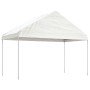 Cenador con techo polietileno blanco 13,38x4,08x3,22 m en Carpas y cenadores | Comprar online en Foro24