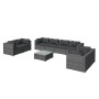 9-teiliges Gartenmöbel-Set und graue synthetische Rattankissen von vidaXL, Gartensets - Ref: Foro24-3102293, Preis: 1,00 €, R...