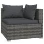 9-teiliges Gartenmöbel-Set und graue synthetische Rattankissen von vidaXL, Gartensets - Ref: Foro24-3102293, Preis: 1,00 €, R...