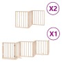Puerta para perros plegable 12 paneles madera de álamo 600 cm